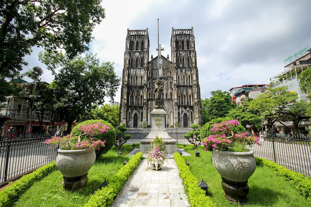 A historic symbol of Hanoi, the cathedral reflects French colonial architecture